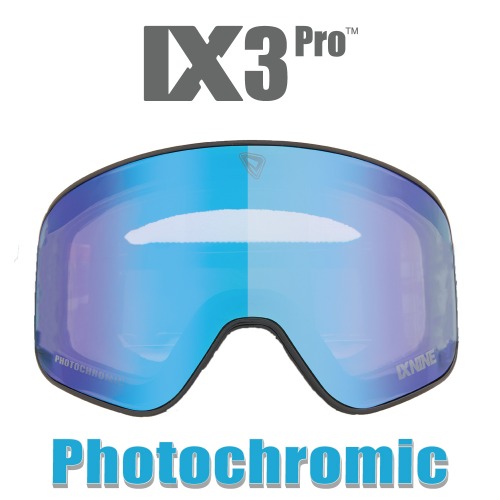 Lens IX3PRO Black Blue PhotoChromic / 블랙프레임 블루 포토크로믹 렌즈